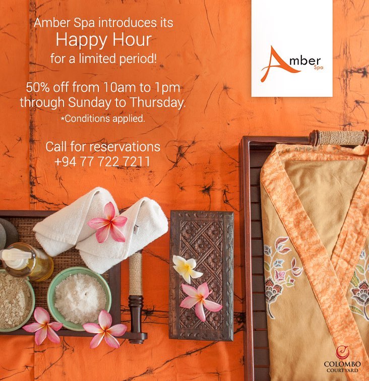 50% off Happy Hour at Amber Spa!
